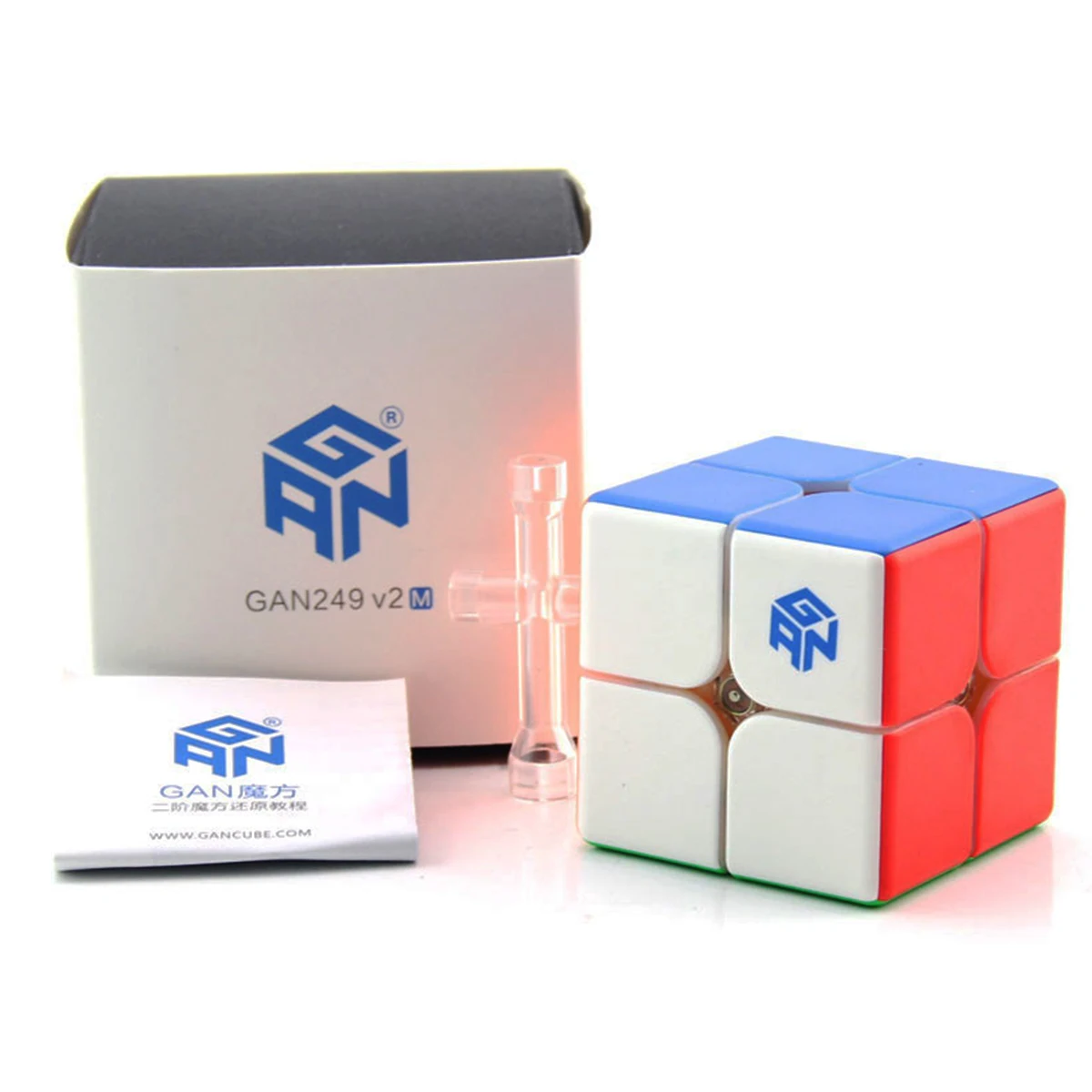 

Original Gan 249 V2 M 249M Magnetic Cube Black Magic Cube Puzzle 2x2x2 Competition Toys Cubo 2x2 Speed Cube By Magnets Games