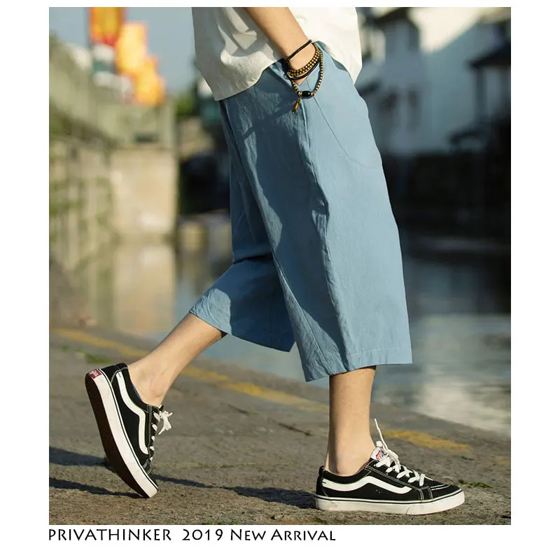 

Privathinker Men Streetwear Hip Hop Harem Pants 2019 Mens Harajuku Blue Joggers Pants Male Korean Summer Sweatpants Trousers