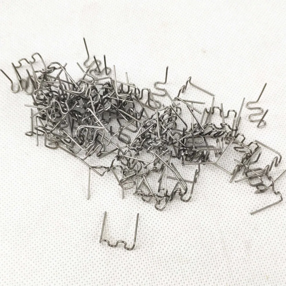 Staples for Hot Stapler Plastic Repair Wave Staples Bumper Bodywork Repairs 0.8mm S wave Staples Pre-Cut type 100pcs