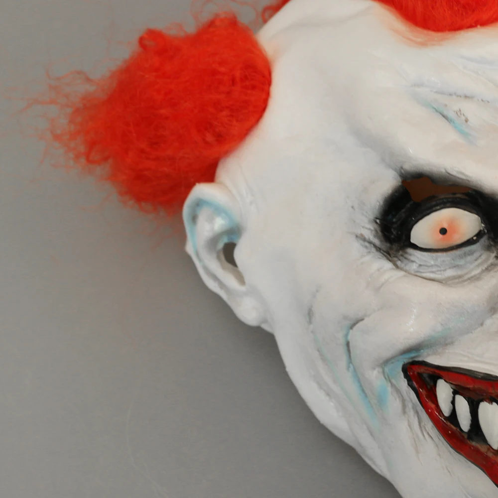 Movie Stephen King's It Mask Pennywise Mask Cosplay Terror Masks Horror Red Hair Clown Joker Halloween (4)
