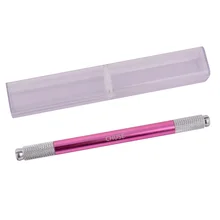 Известный бренд chuse M6 Перманентный макияж ручная Татуировка бровей ручка для контроля уровня сахара в крови с 50 шт. 12-й шпильки конического зубчатого колеса мануального татуажа бровей, стерилизованные иглы Лезвия