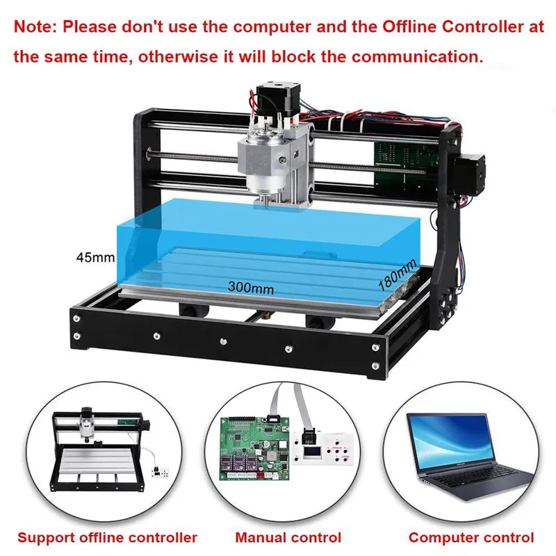 CNC 3018 Pro GRBL Diy Мини станок с ЧПУ 3 оси pcb фрезерный станок, деревообрабатывающий станок лазерная гравировка cnc 3018 может работать в автономном режиме