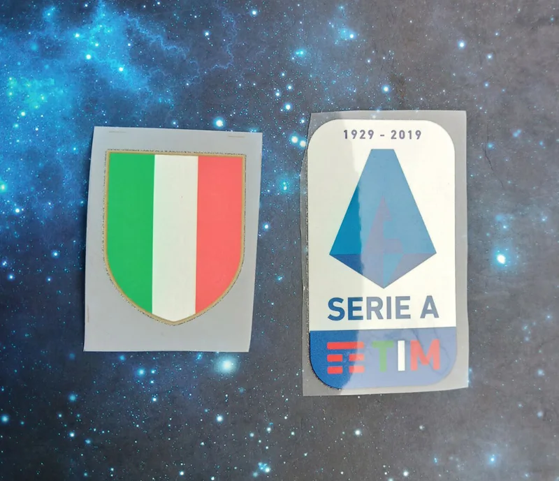 Патчи из силикона 19 20 красные Cappa Italiana Scudetto 2019 TOPPA GOMMATA 2020 Lega Calcio TIM patchws|Заплатки| |