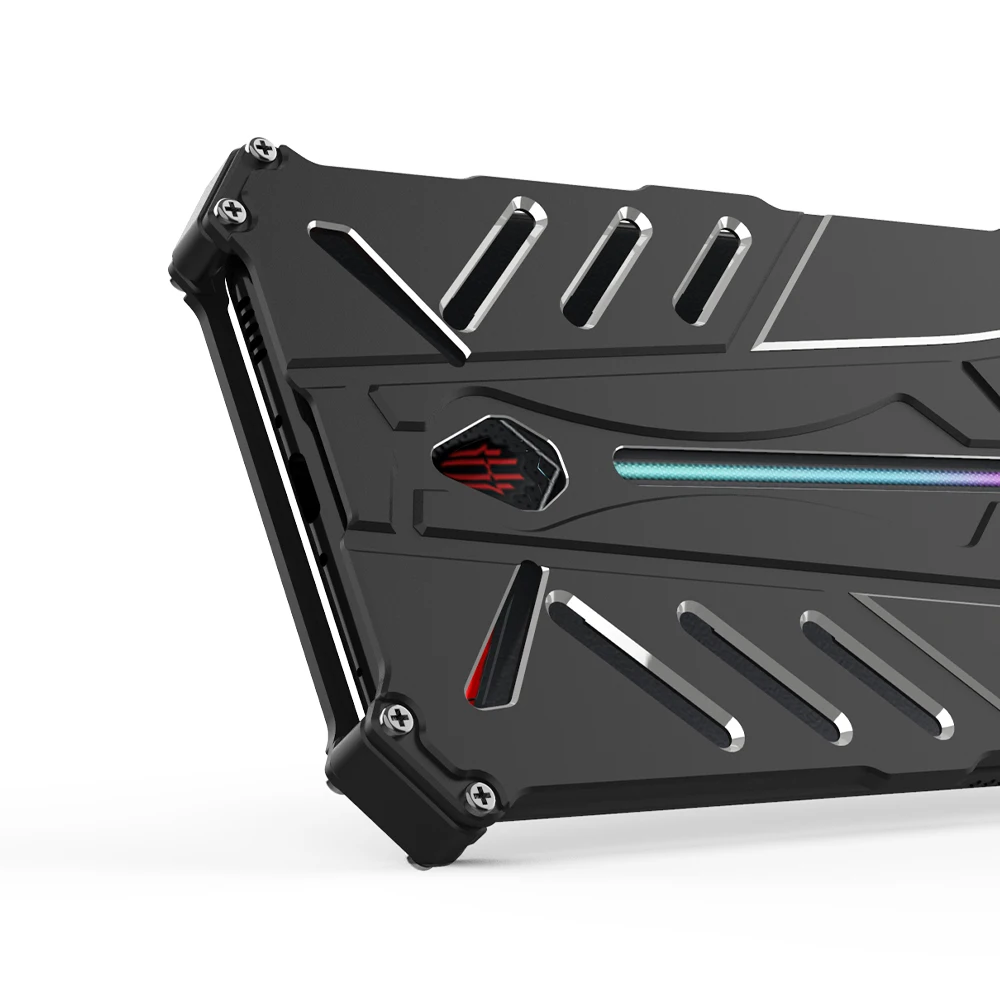 R JUST Роскошный Алюминиевый металлический чехол для телефона Nubia Red Magic 3 задняя