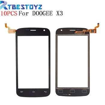 

RTBESTOYZ 10PCS/Lot 4.5inch Sensor For DOOGEE X3 Touch Screen Front Panel For DOOGEE X3 Touch Glass Lens Digitizer Screen Parts