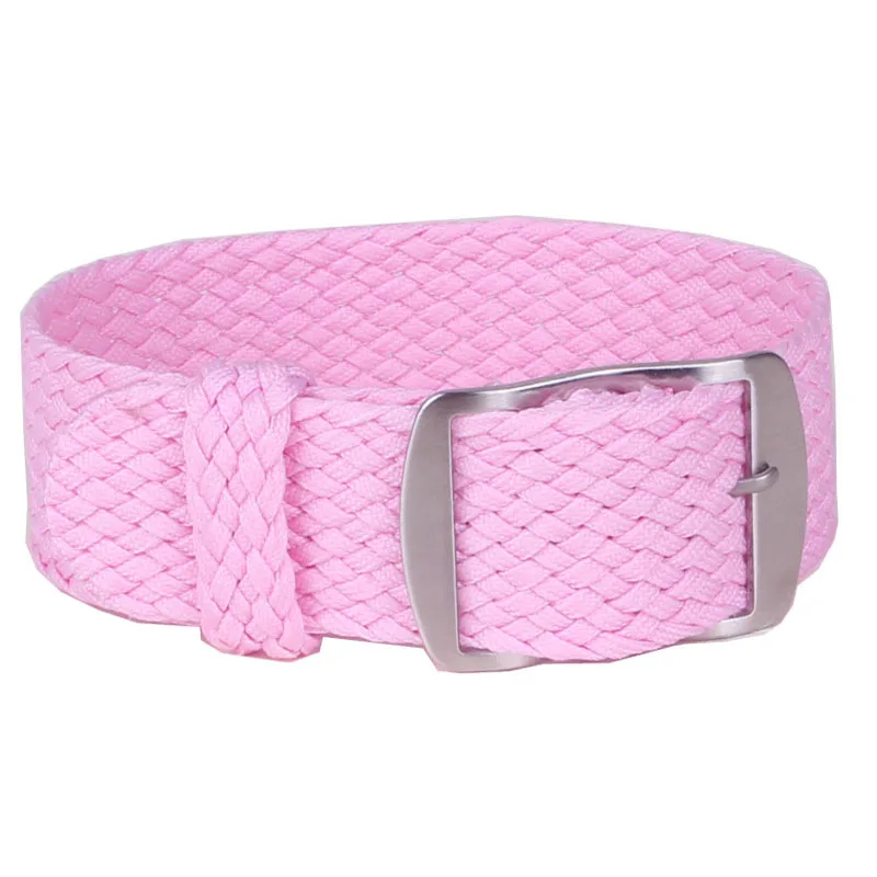 20mm 22mm Nylon Woven watchbands bracelet Army Military fabric Woven Watch Strap Buckle belt Black White Red