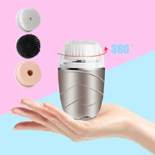 Щетка для лица с регулируемой скоростью вращения,3 в 1 USB щетка для лица limpieza щетка для машины угорь удаления устройств， чистка лица для очистки кожи и отшелушивания