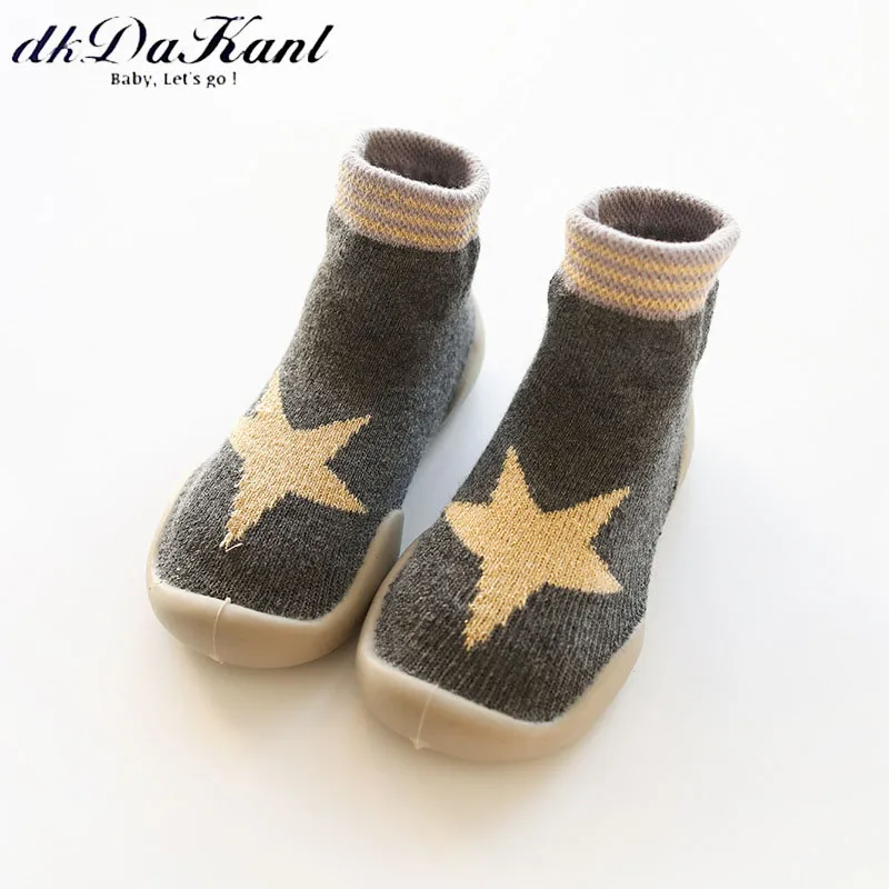 dkDaKanl Baby Toddler Fashion 2018 Boot Antunm Winter Keep Warm Casuanl Shoes Floor Non Slip Sock Infant SO514B |