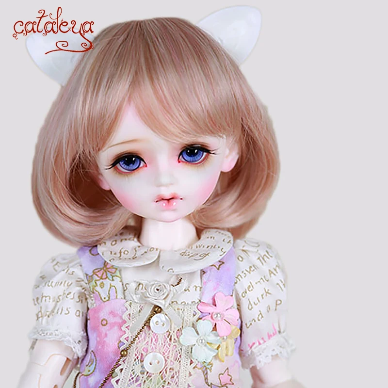 Cataleya Bjd sd кукла парик 1/3 1/4 1/6 1/8 парики Высокая температура шелк смешанный цвет градиент короткие волосы