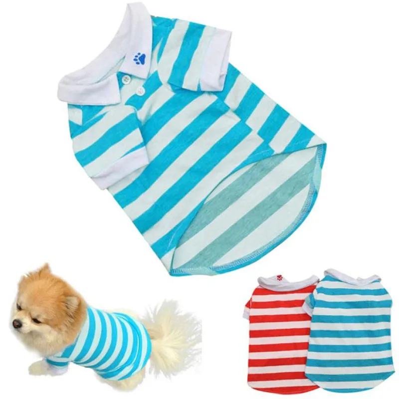 Spring Summer Pet Dog Shirt Clothes Cute Lovely Anchors printing Vest Shirts T Shirt Clothing