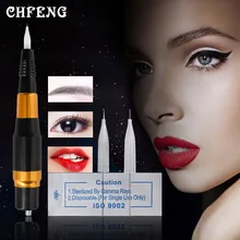 Электрическая машинка, Перманентный макияж, набор с иглами, наконечники, сплав, карандаш для бровей, губ, красота, микроблейдинг, тату, оборудование, набор