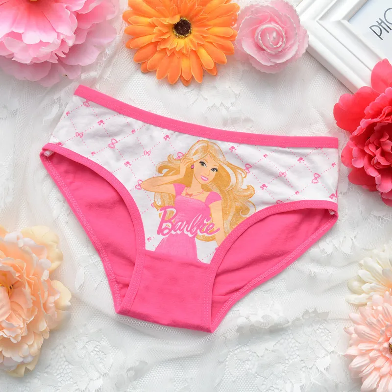 

Hplikeing 4Pcs/set Cartoon Children Panties cotton girls Briefs lovely dot girl baby Underwear Shorts Children Clothing 2-10T