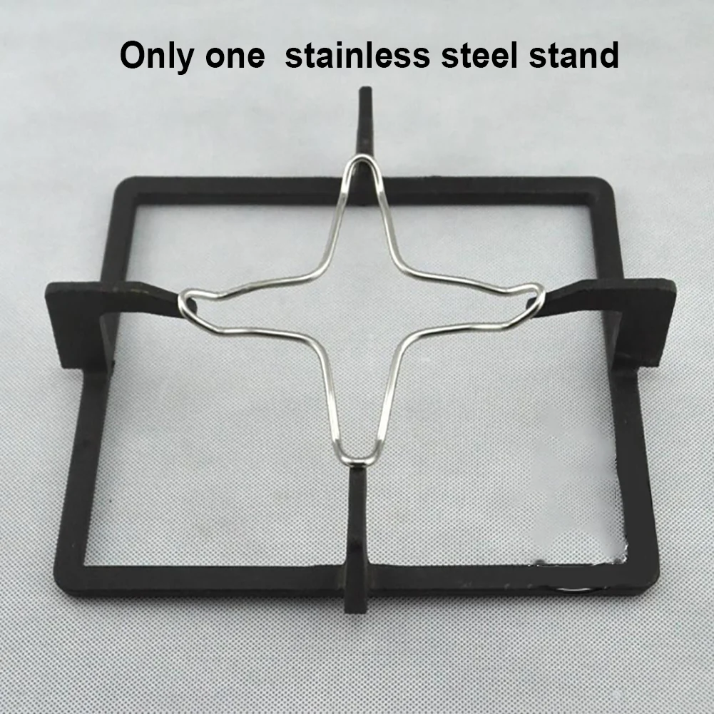 Pot Kitchen Stove Top Chrome Plated Coffee Maker Rack Cooking Stainless Steel Gas Hob Pan Stand Accessories Universal Support