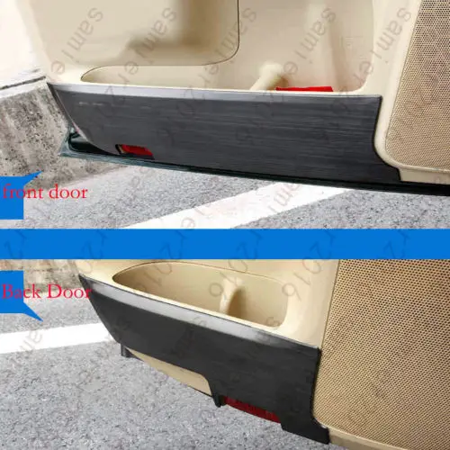 4x Stainless Inner Door Dota Anti-Kick Cover Trim For Toyota Prado FJ150 10-2016