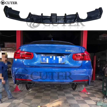 

F30 3 series 320i 330i MP style MT Carbon Fiber rear Bumper Lip diffuser with LED light for BMW f30 325i M-Tech car body kit