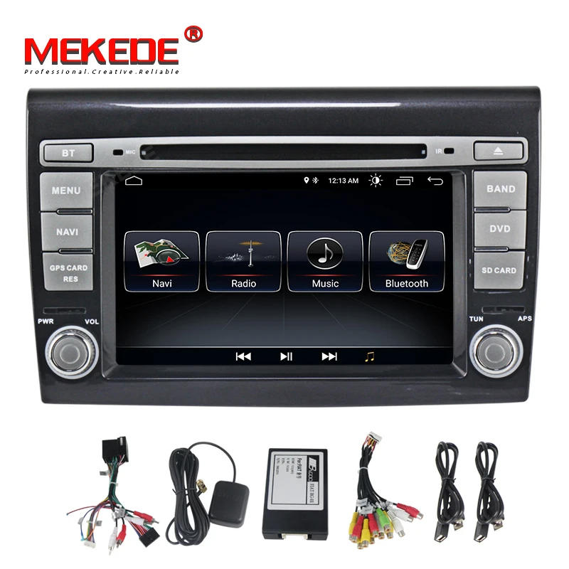 MEKEDE HD 2 Din android 8,1 автомобильный DVD плеер 7 ''автомобильное радио с GPS навигации для Fiat Bravo 2007 2008 2009 2010 2011 2012 стерео