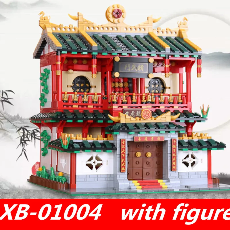 

XingBao 01004 XingBao Genuine Creative Building The Chinese Martial Arts Set lepin Building Blocks Toys for child Model Gift