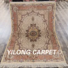 Yilong 5'x7 персидский медальон ковры ручной работы шелковый ковер для продажи(LH25A5x7