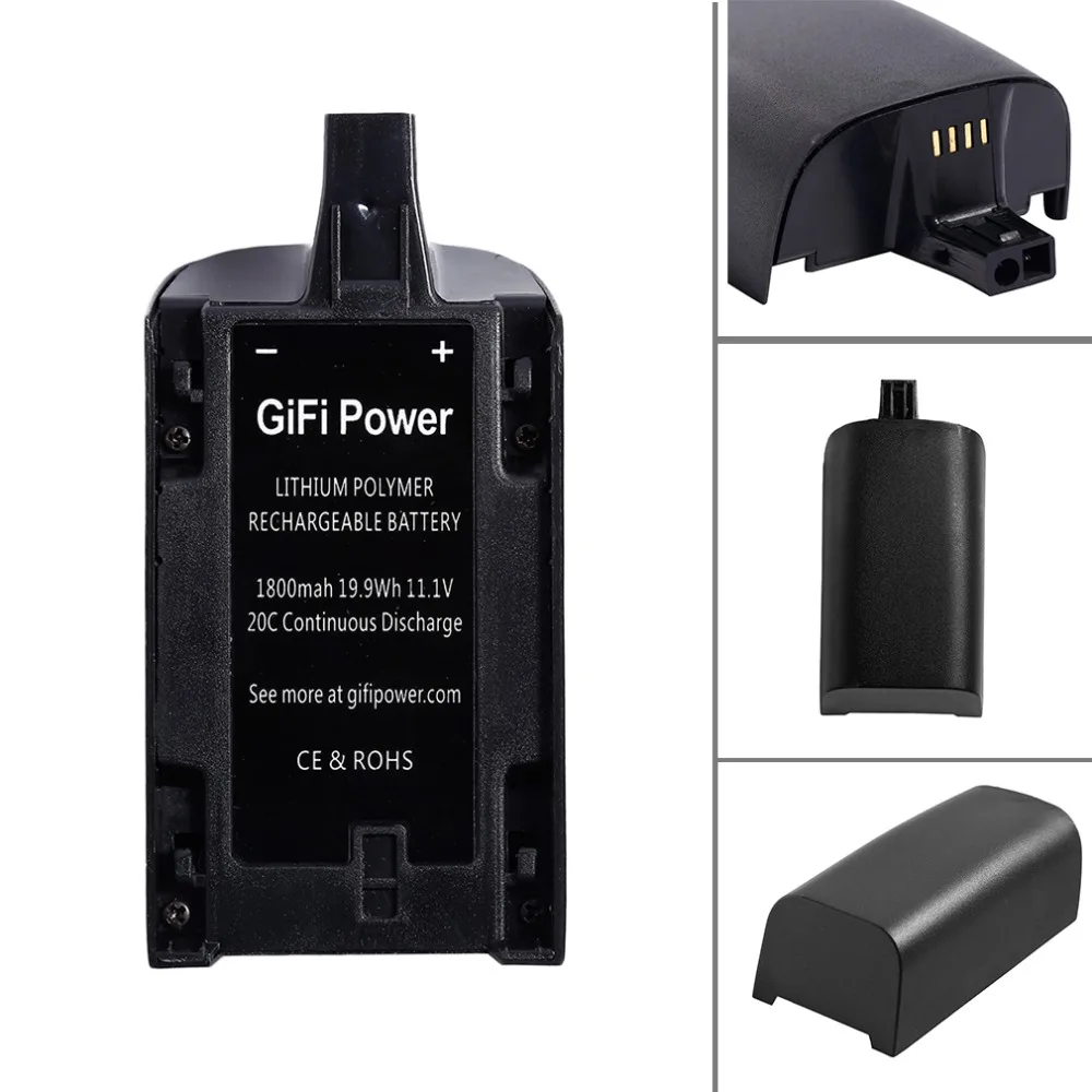 

Parrot Bebop Drone 3.0 Lipo Battery 11.1v 1800mAh 20C Li-Po Powerful Battery for RC Helicopter FPV