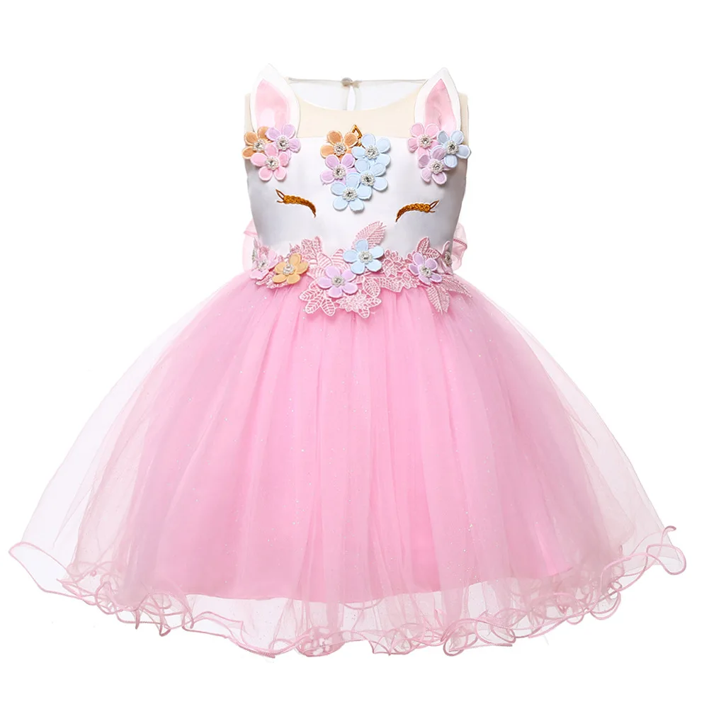 

Baby Girls Unicorn Baptism Dress 0-24 Month Baby Tutu Princess Lace Baby Girls 1st Year Birthday Dress Birthday Party Vestido