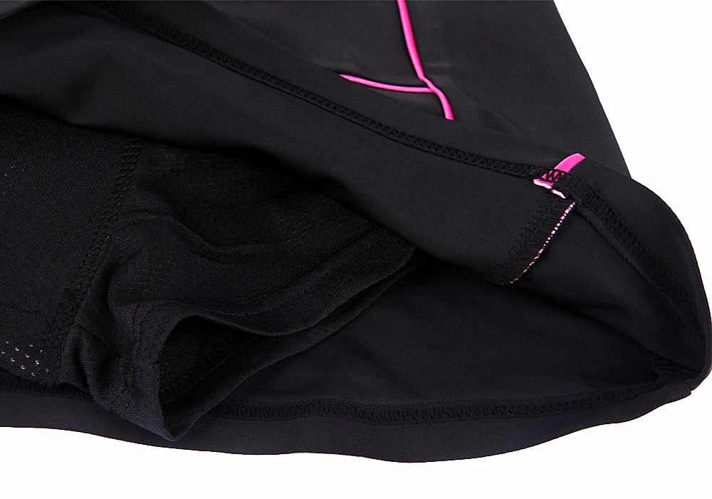 WOSAWE Женская теннисная юбка для девочек, шорты для велоспорта, велосипеда, тенниса, мини-юбка, плиссированная юбка, трусы с гелевой подкладкой черного цвета