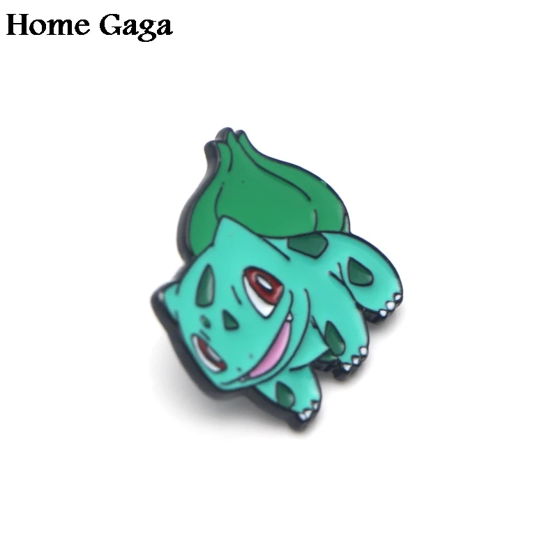 Homegaga карманные монстры Bulbasaur цинковые булавки для рюкзака одежда медаль для сумки рубашки значки броши для мужчин и женщин D1715