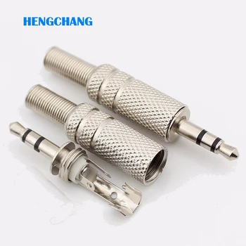 

3Pins 3.5mm plug RCA Connector RCA plug 3.5 jack Stereo Headset Dual Track Headphone 10pcs/lot