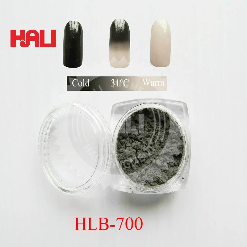 Термохромный пигмент, термохромный порошок, изделие: HLG-610, цвет: grass green, температура активации: 33 по Цельсию, 1 лот = 10 грамм в пакете