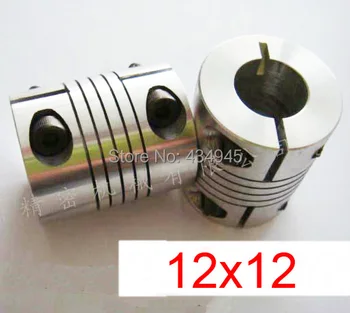 

12x12 12mm 12mm Spiral coupling,Clamping coupler,Clamp shaft coupling CNC Motor rod Screw thread Winding coupling D25 L30