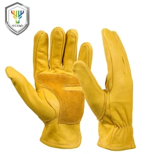 OZERO Work Gloves Men’s Leather Security Protection Wear Safety Workers Welding Wearable Moto Driver Warm Gloves For Men 0006