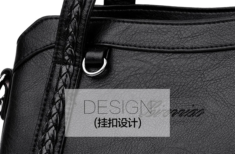 3 bolsos Bolsas de Couro Das Mulheres