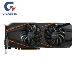 Оригинальный GIGABYTE Видеокарта GTX 1060 G1 Gaming 3 GB Графика GPU карты карта nVIDIA Geforce GTX1060 3 GB 192Bit видеокарты карты