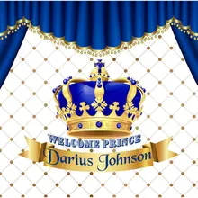 Пользовательские королевский синий цена корона шторы фотостудия фон Высокое качество Компьютер печати фон для вечеринки