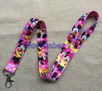 

Lot 50Pcs mixed cartoon Minnie Cell Phone Lanyards MP3 Strap Lanyards NECK Lanyard Charm WW376