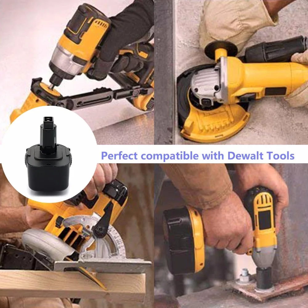 12В 3АЧ Высокая емкость сменная батарея для DeWalt перезаряжаемая NI CD