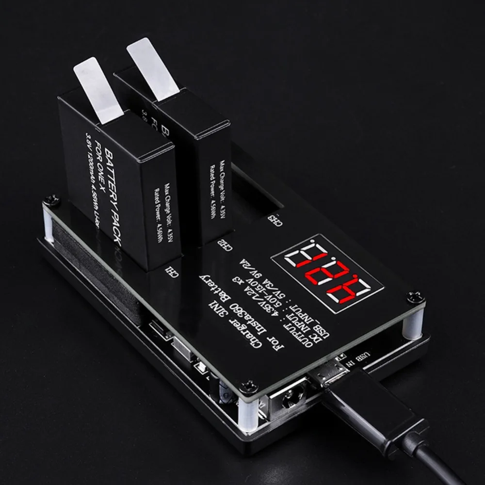 3 in1 Micro USB Зарядное устройство для Insta360 ONE X Перезаряжаемые Батарея