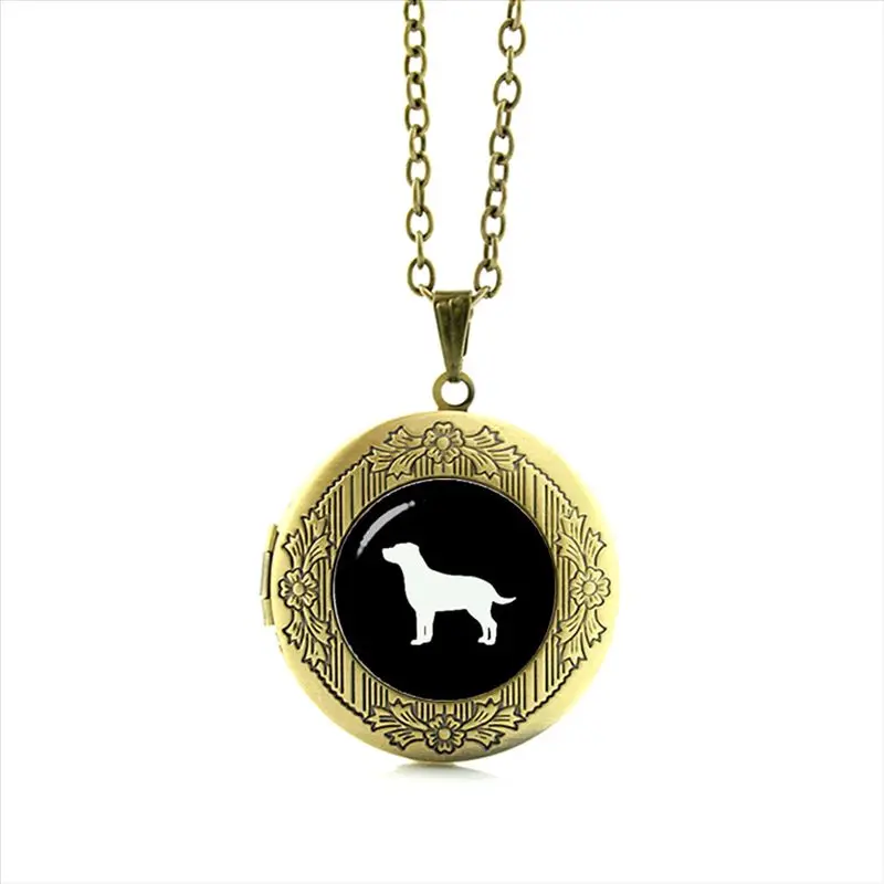 labrador retriever locket necklace pendant steampunk 2