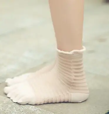 Новые летние женские носки с пятью пальцами Повседневные Дышащие носки с пальцами Calcetines лодыжки носки S3471 - Цвет: Nude