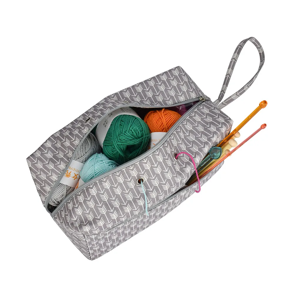 

Portable Yarn Storage Bag Organizer for Crocheting Knitting Organization Yarn Holder Tote Bag DIY Craft For Thread Storage