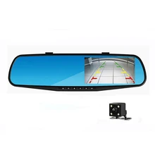 Car Dvr Camera 170 HD LED Display Driving AVI 1080P 4.3 ” Car DVRs 1200 Mega Dash cam with Rear view Camera Car camera Dashcam