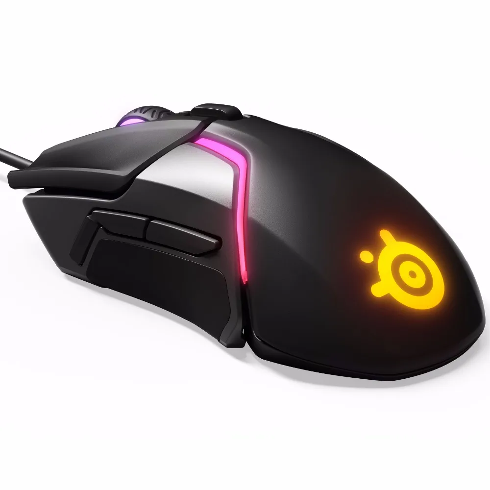 Проводная игровая мышь SteelSeries Rival 600, RGB, программирование макросов, двойной датчик противовеса, противоскользящая мышь свободного веса