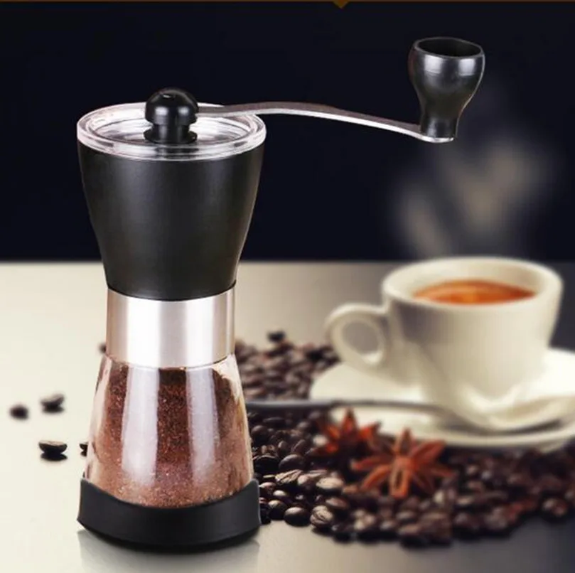 Coffee Grinding Machine Manual Coffee Maker Adjustable Ceramics Core+Glass Bottle Mil Coffee