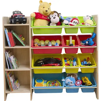 

Solid wood children's toys storage rack bookshelf storage cabinet kindergarten baby toys shelf multi-layer management rack