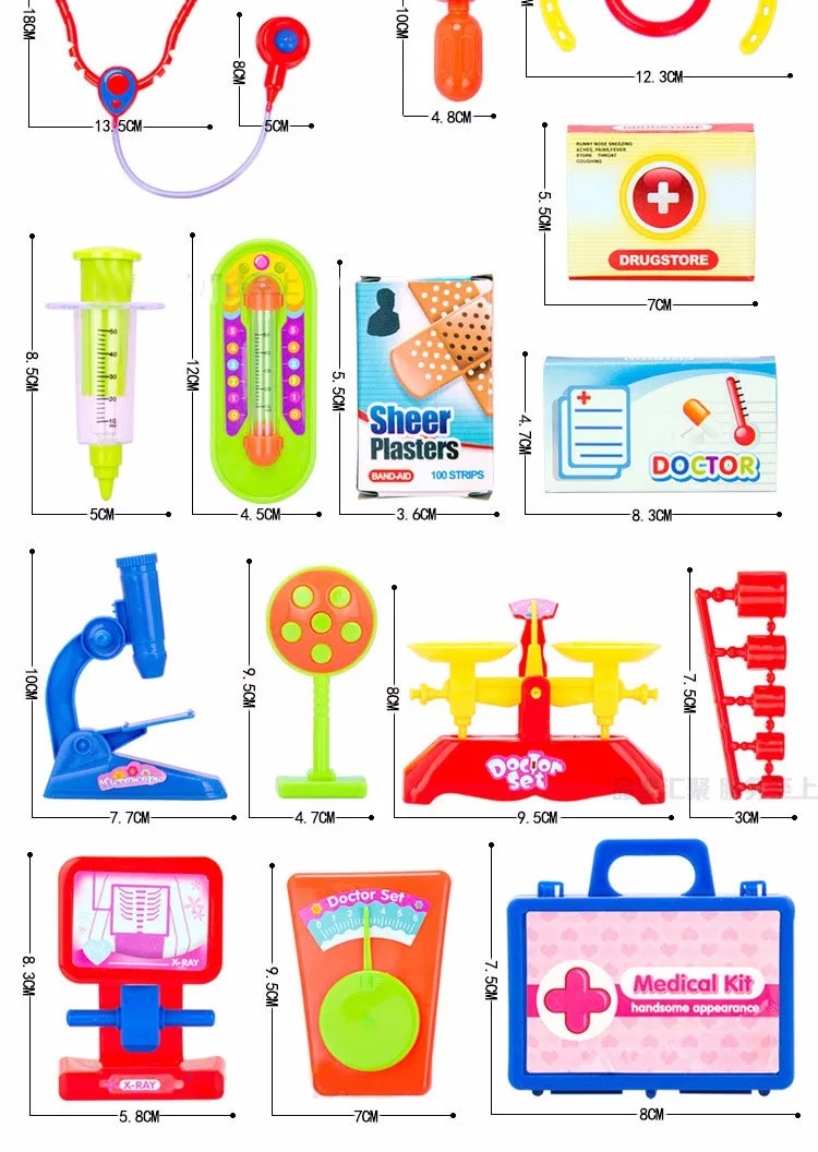 30 шт./компл. детские игрушки Детский Набор доктора игровой набор игрушечная аптечка доктор игрушки стетоскоп инъекции для детей Подарки