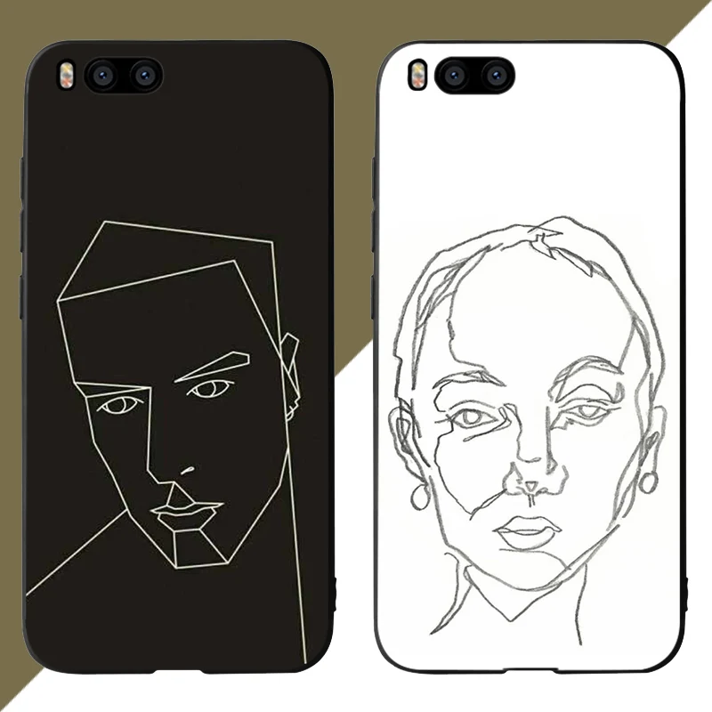 

Abstract paintingPhone Cases Cover for Xiaomi mi A2 8 9 lite se case xiaomi redmi note 6 7 pro case redmi note 5 Plus Soft Cases