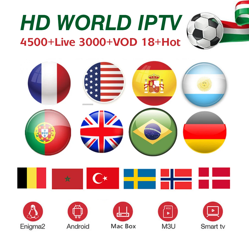 

IPTV M3U Subscription G1 G3 Andorid TV Box Portugal France Arabic Spain 1080P Premium For Android Box Enigma2 Smart TV HD 4K Box