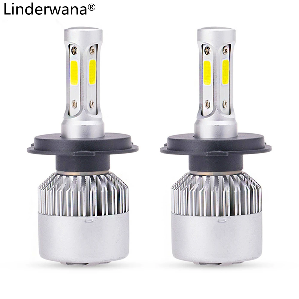 

H4 H7 LED H1 H3 H11 9005 HB3 9006 HB4 COB Car Headlight Bulbs Hi-Lo Beam 72W 8000LM 6500K 12V 24V Auto Headlamp Lamps