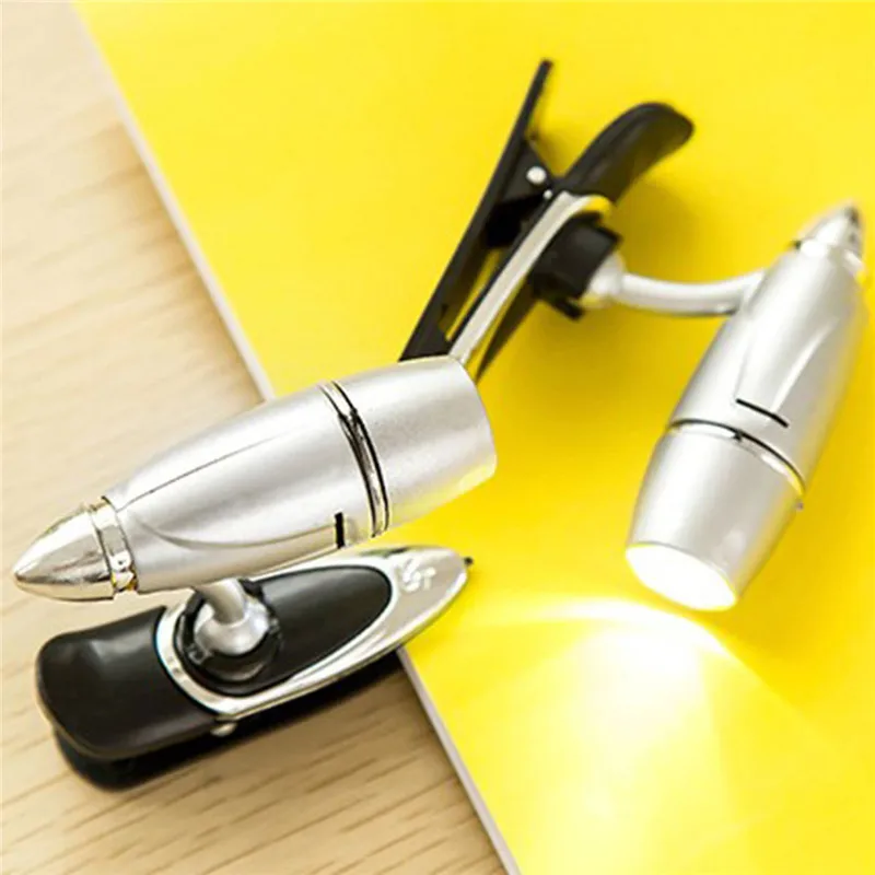 CHENGYILT LED Night Light Adjustable Clip On Book Reading Spot Lamp Portable Travel Lights Clip