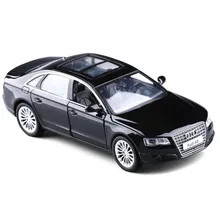 1:32 A8 alloy car simulation model children’s toys MS-103205 bulk black for AUDI