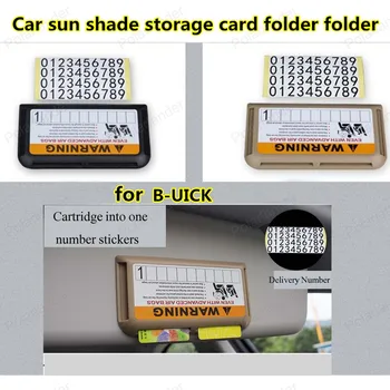 

card holder Car sun shade card folder For B-uick business card holder accommodating temporary parking card